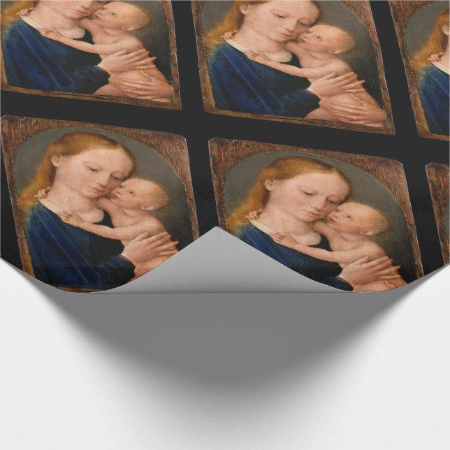 Madonna with Christ Child Wrapping Paper (Corner)