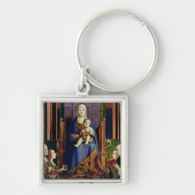 Madonna with Saint Nicholas of Bari Key Ring (Front)