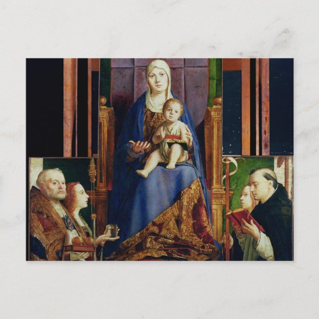 Madonna with Saint Nicholas of Bari Postcard (Front)