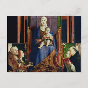 Madonna with Saint Nicholas of Bari Postcard
