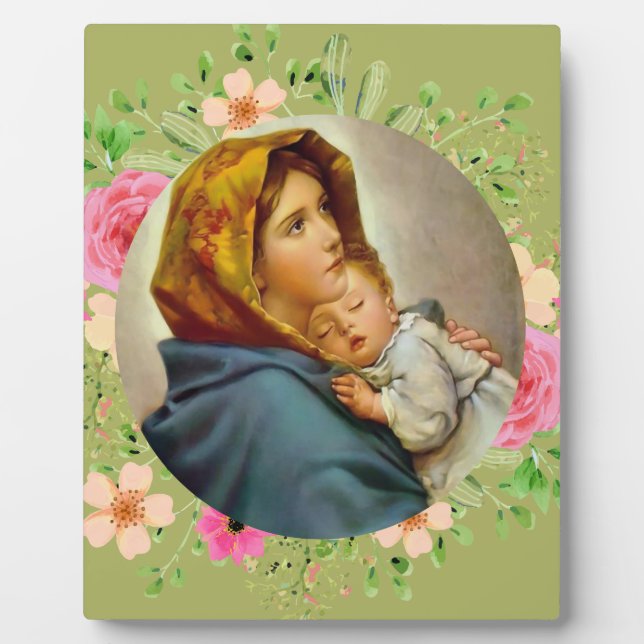 Madonnina Madonna of the Streets Ferruzzi Mary Plaque (Front)