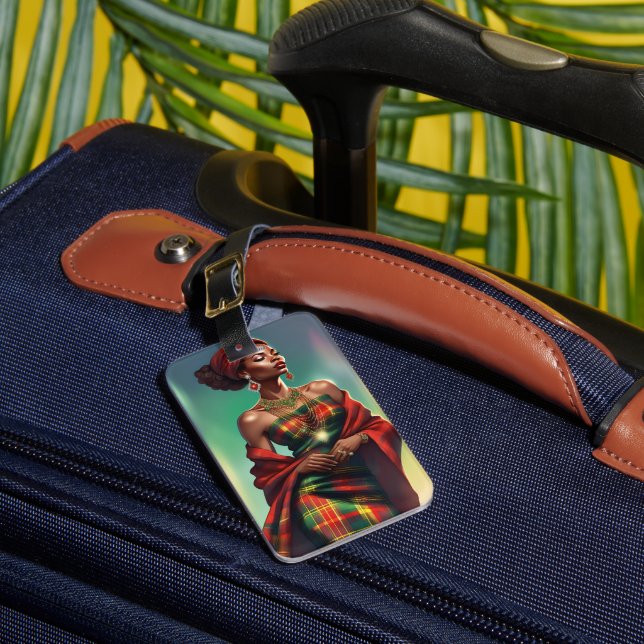 MADRAS BAGGAGE LABEL LUGGAGE TAG (Front Insitu 1)