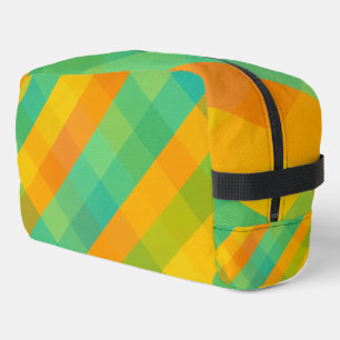 Madras Check Revival – Colourful Plaid Toiletry Ba Dopp Kit