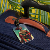 MADRAS LUGGAGE TAG