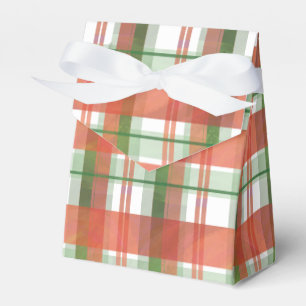 Madras Plaid Christmas Favour Box