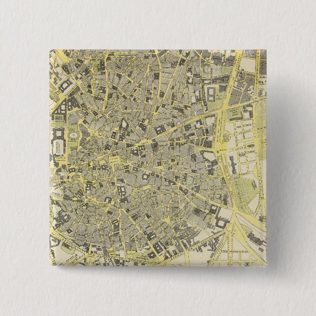 Madrid 15 Cm Square Badge (Front)