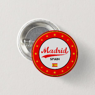 Madrid 3 Cm Round Badge