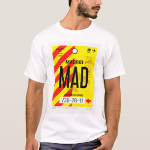 Madrid Airport Baggage Poster T-Shirt
