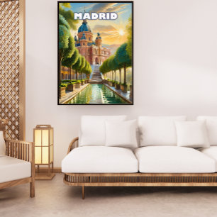 Madrid, an enchanting city, where you love to get poster
