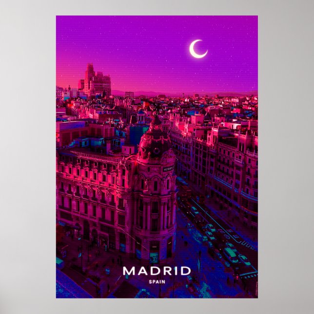 Madrid City Poster (Front)