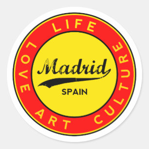 Madrid Classic Round Sticker