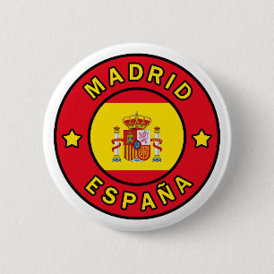 Madrid España 6 Cm Round Badge