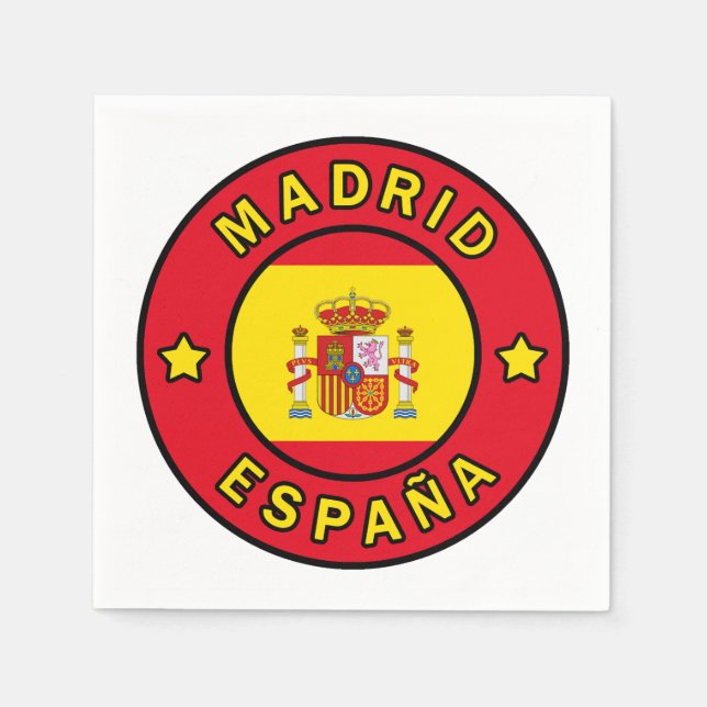 Madrid España Napkin (Front)