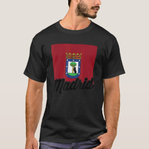 Madrid Flag Of The City Of Madrid In Spain T-Shirt