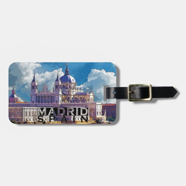Madrid Luggage Tag (Front Horizontal)