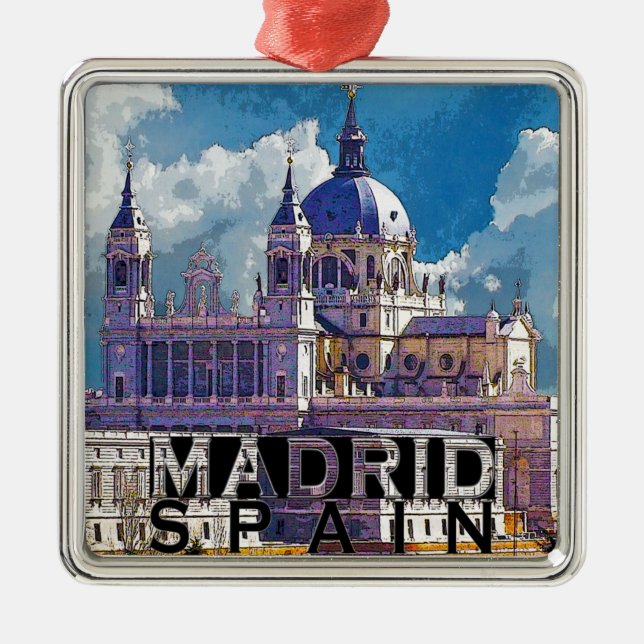 Madrid Metal Tree Decoration (Front)