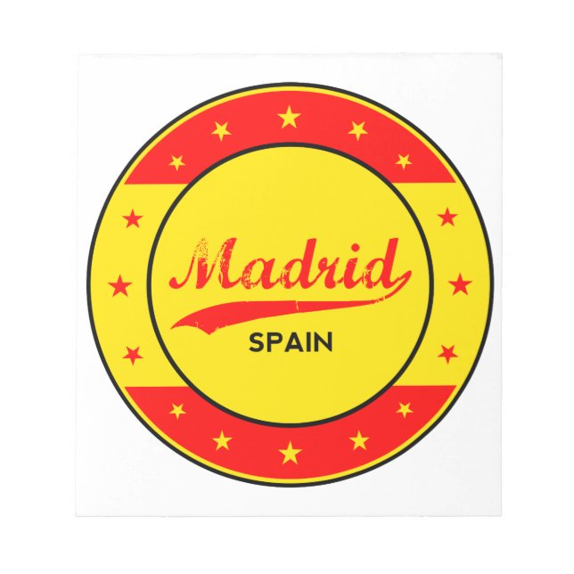 Madrid Notepad (Front)