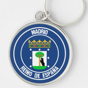 Madrid Round Emblem Key Ring