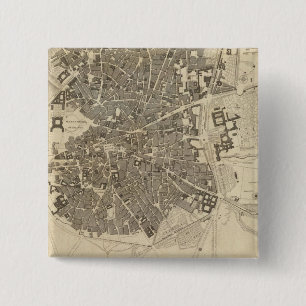 Madrid, Spain 15 Cm Square Badge