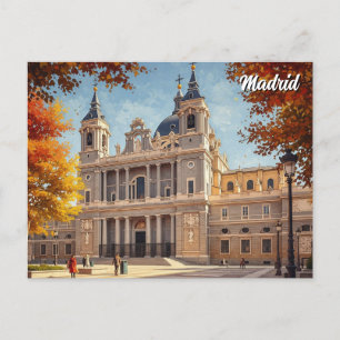 Madrid Spain Almudena Travel Postcard