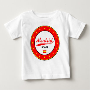 Madrid, Spain, circle, white Baby T-Shirt
