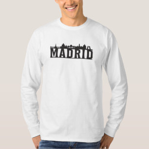 Madrid Spain City Skyline Cityscape Trip Gift Idea T-Shirt
