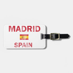 Madrid Spain Designs Luggage Tag
