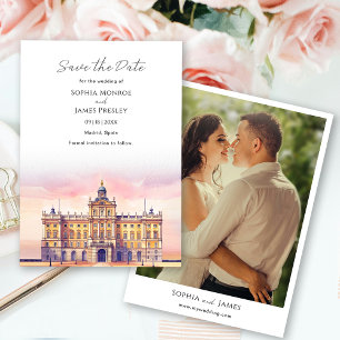 Madrid Spain Destination Wedding Save The Date
