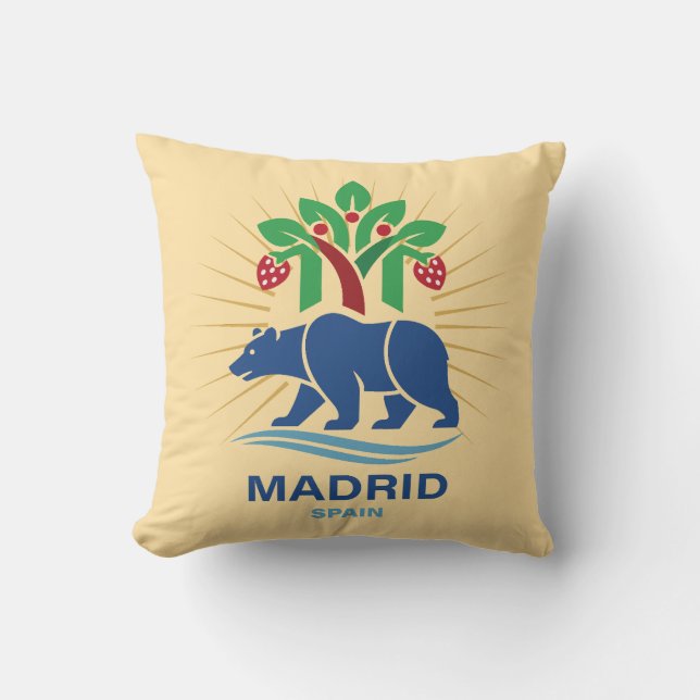 Madrid Spain Europe Cushion (Front)