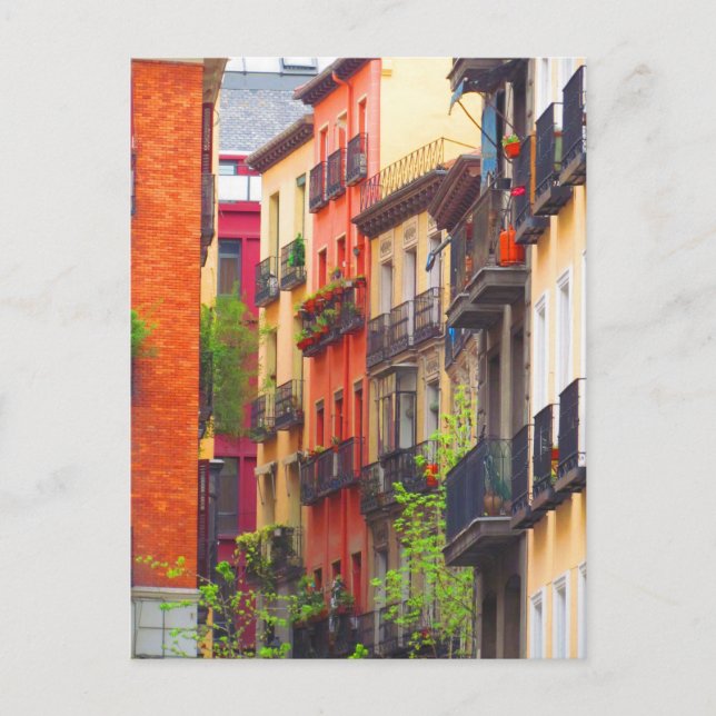 Madrid, Spain Neighbourhood Postcard (Front)