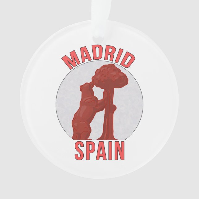 Madrid Spain Ornament (Front)