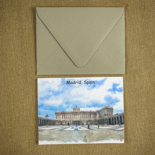 Madrid Spain Palace  Postcard (madrid spain royal palace postcard)