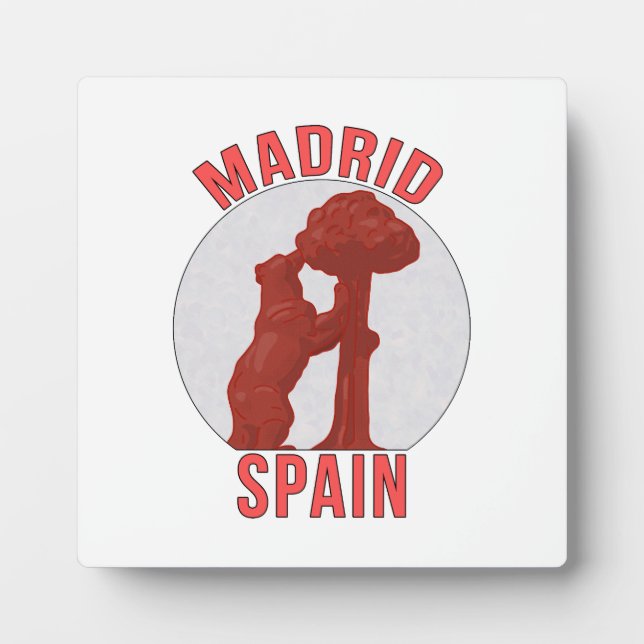 Madrid Spain Plaque (Front)