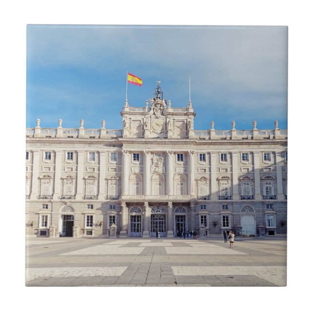 Madrid Spain Royal Palace Fortress Tile (Front)
