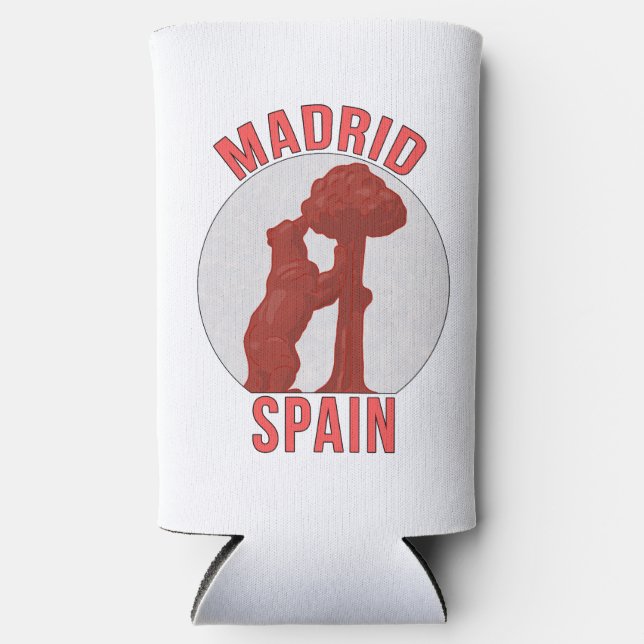 Madrid Spain Seltzer Can Cooler (Front)