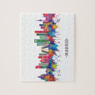 Madrid Spain Skyline Jigsaw Puzzle
