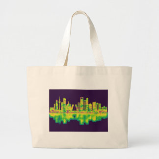 Madrid Spain Skyline Large Tote Bag