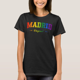 Madrid Spain Sport LGBTQAI+ Souvenir T-Shirt