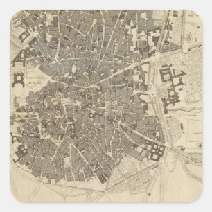 Madrid, Spain Square Sticker