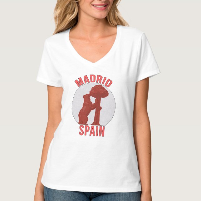 Madrid Spain T-Shirt (Front)