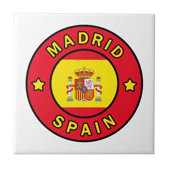 Madrid Spain Tile (Front)
