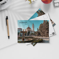 Madrid Spain Travel landscape souvenir Postcard
