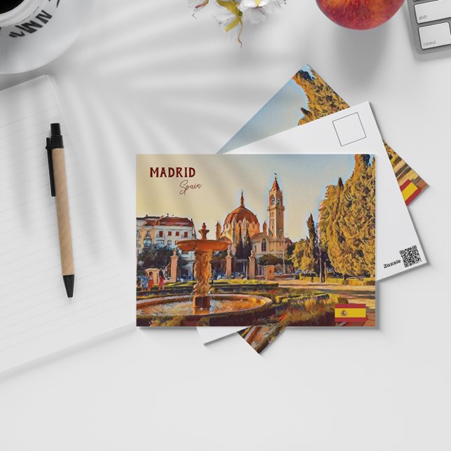 Madrid Spain Travel landscape souvenir Postcard (Creator Uploaded)