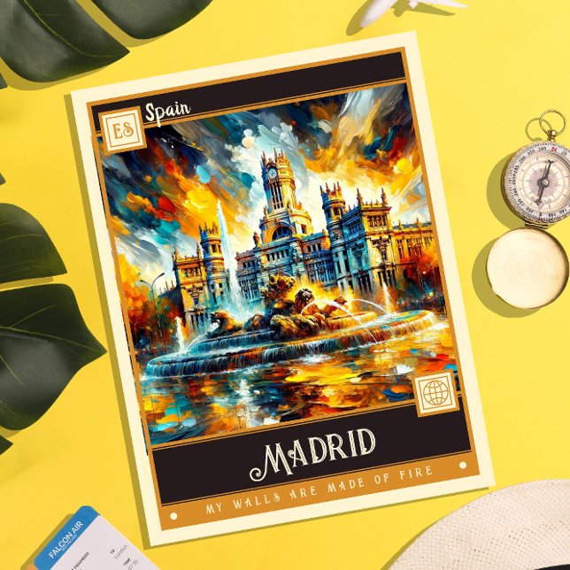 Madrid, Spain | Vintage Painting Postcard (Creator Uploaded)