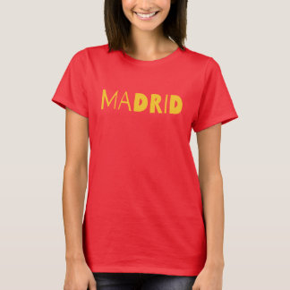 Madrid Spanish city typography logo design. T-Shirt