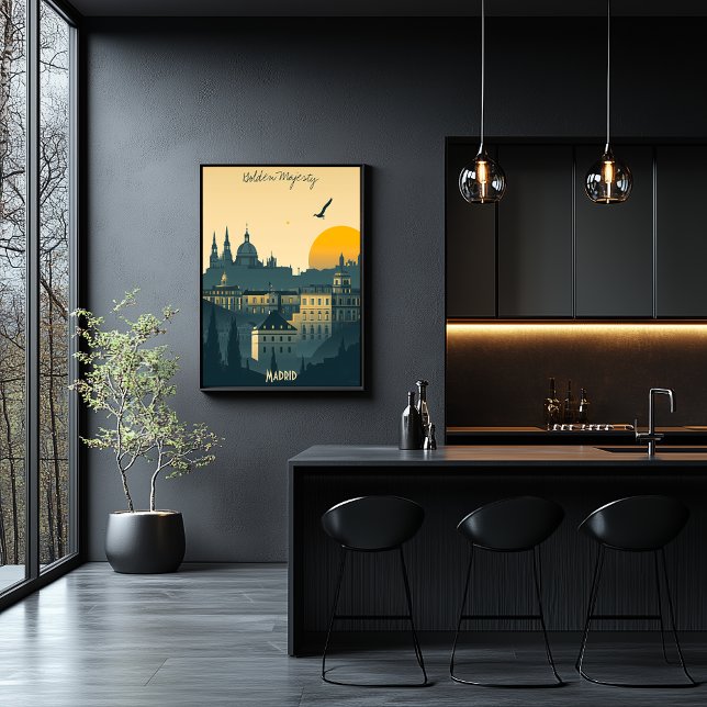 Madrid Sunrise - Royal City Silhouettes Poster (Creator Uploaded)