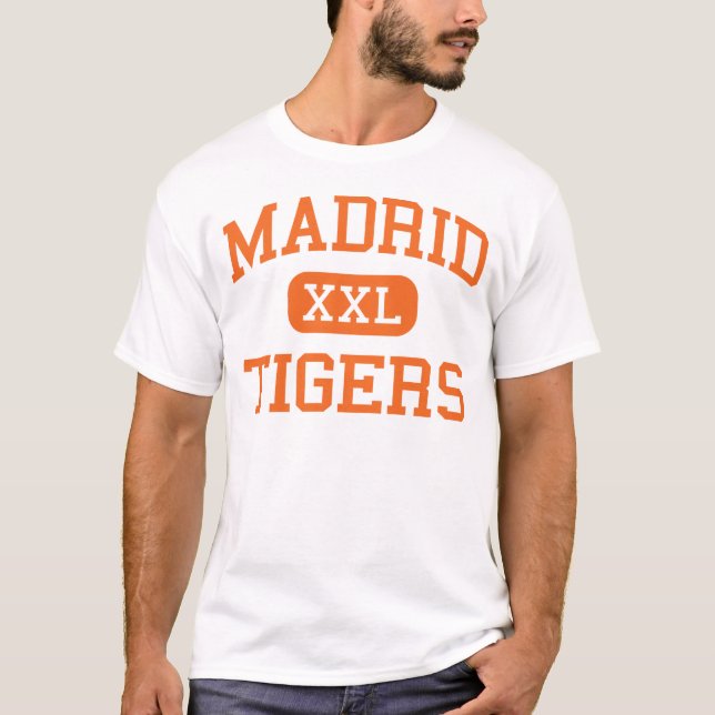 Madrid - Tigers - Madrid High School - Madrid Iowa T-Shirt (Front)