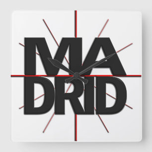 Madrid Timezone Wall Clock