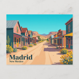 Madrid USA Postcard