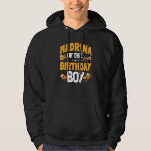Madrina Of The Birthday Boy Construction Worker Bd Hoodie